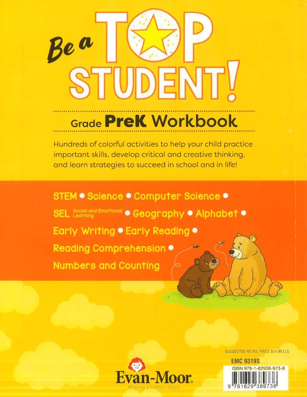 Top Student Grade Pre K: Prekindergarten Workbook For Discount