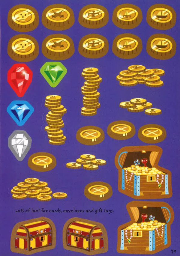 Usborne Activities: 1000 Pirate Stickers For Cheap