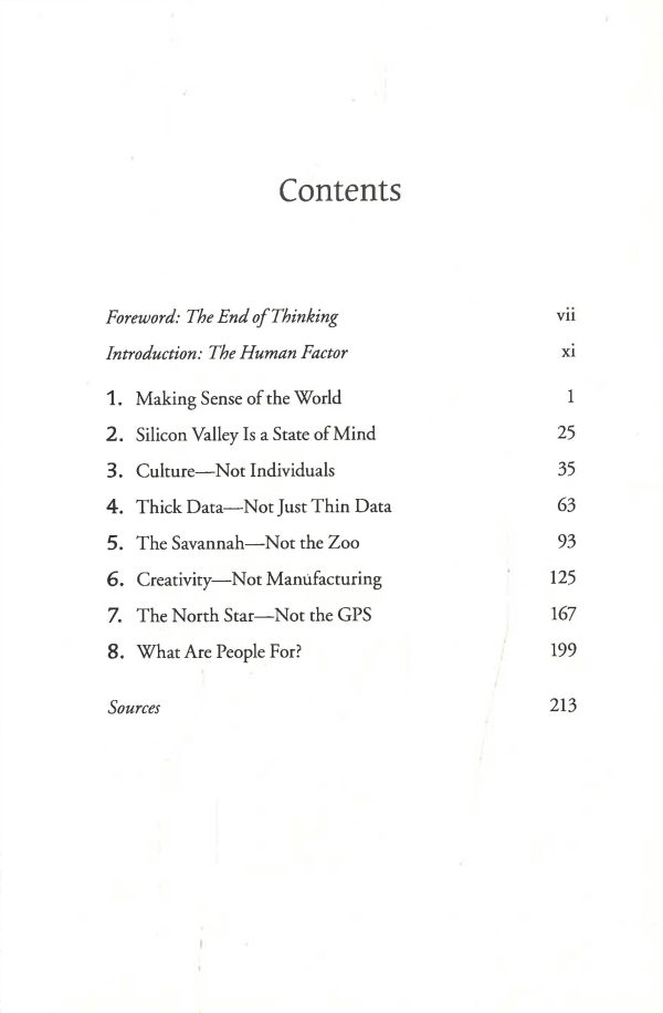 Sensemaking: What Makes Human Intelligence Essential in the Age of the Algorithm Online