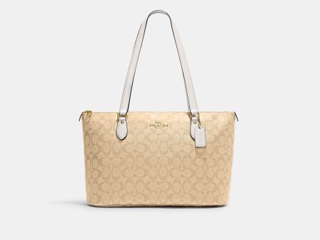 Coach- Gallery Tote In Signature Canvas Cheap