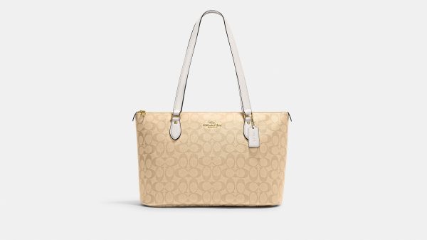 Coach- Gallery Tote In Signature Canvas Cheap