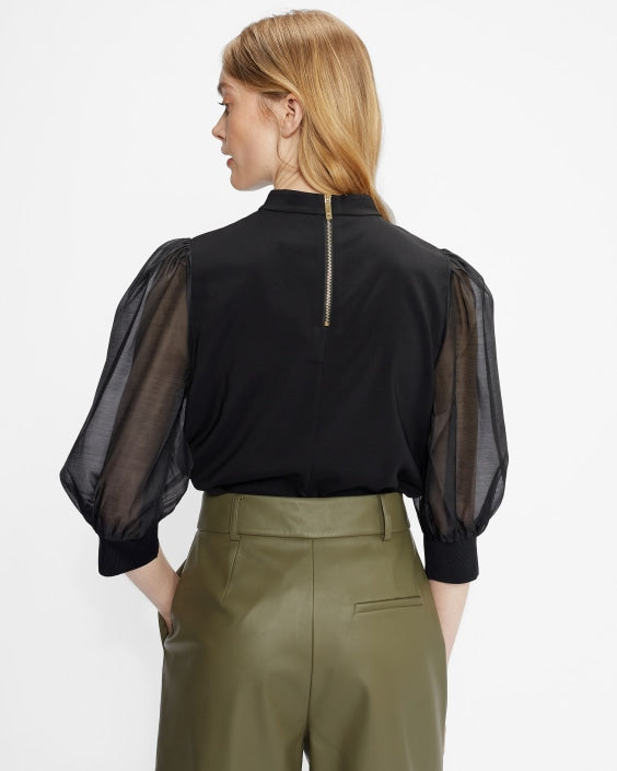 Ted Baker-Organza oversized sleeve top Discount