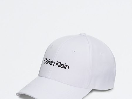 Calvin Klein- Recycled Polyester Logo Embroidery Baseball Cap - Bright White Supply