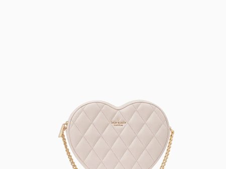 Kate Spade- Love Shack Quilted Heart Crossbody Purse (Light Rosebud) For Cheap