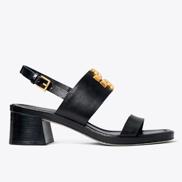 Tory Burch- Eleanor Heel Sandal - Perfect Black Cheap