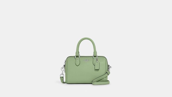 Coach- Mini Rowan Crossbody (Silver Pale Pistachio) Online Hot Sale