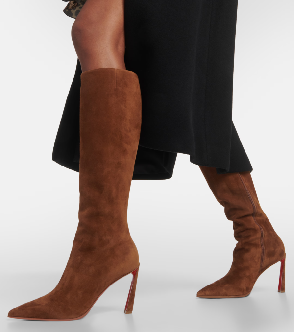 Christian Louboutin Suede Knee-High Boots Fashion