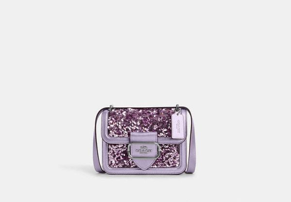 Coach- Morgan Square Crossbody - Silver Lilac Sale