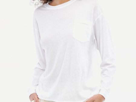 Lacausa-LONGSLEEVE CREWNECK (WHITEWASH) Fashion