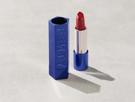 Fenty Beauty- FENTY ICON THE CASE SEMI-MATTE REFILLABLE LIPSTICK (Navy Edition - Metallic Finish) For Sale