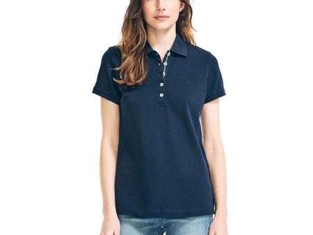 Nautica- Classic Fit Chambray Collar Polo on Sale