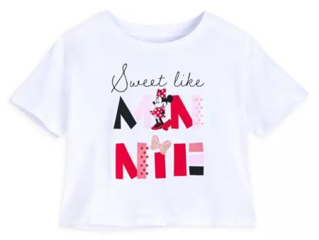 Disney Store- Minnie Mouse Glitter T-Shirt for Girls Fashion