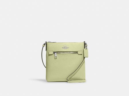 Coach- Mini Rowan File Bag (Silver Pale Lime) Cheap