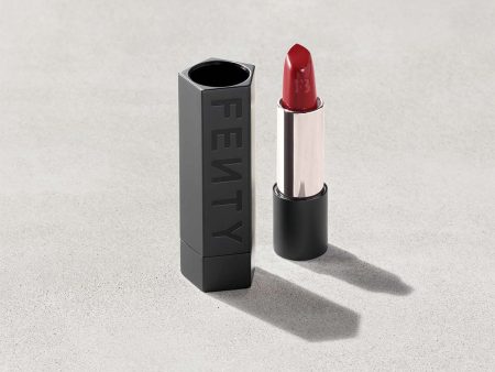 Fenty Beauty- FENTY ICON THE CASE SEMI-MATTE REFILLABLE LIPSTICK (Matte Black - Matte Finish) Online Sale