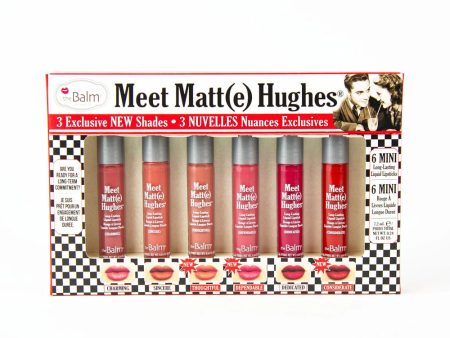 The Balm- Meet Matte Hughes®- Vol 14 Set of 6 Mini Long-Lasting Liquid Lipsticks Online now