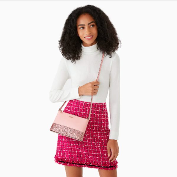 Kate Spade- Flash Glitter Crossbody (Pink) Supply