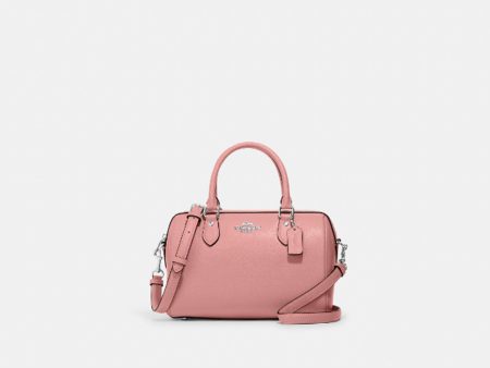 Coach- Rowan Satchel (Silver Light Pink) For Sale