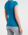 Express- Fitted Double Layer Crew Neck Tee Hot on Sale