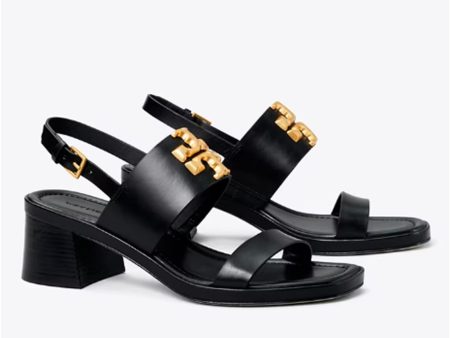 Tory Burch- Eleanor Heel Sandal - Perfect Black Cheap