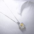 Anster 5.0ct Radiant Cut Minimalist Necklace Supply