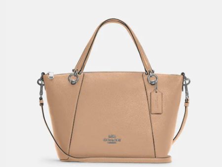 Coach- Kacey Satchel - Silver Taupe For Sale