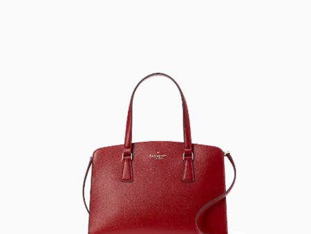 Kate Spade- Perry Leather Medium Satchel (Red Currant) Supply