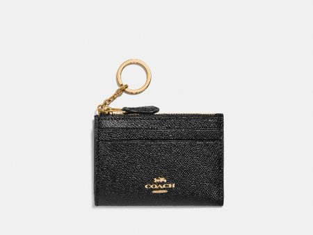 Coach- Mini Skinny Id Case (Gold Black) Fashion