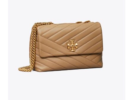 Tory Burch- Small Kira Chevron Convertible Shoulder Bag (Pebblestone) Online Sale