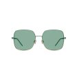 Hugo Boss- Green sunglasses with pyramid-shaped hardware Online now