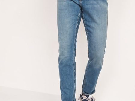 Old Navy- Slim Built-In-Flex Jeans For Men (Light Wash) Hot on Sale