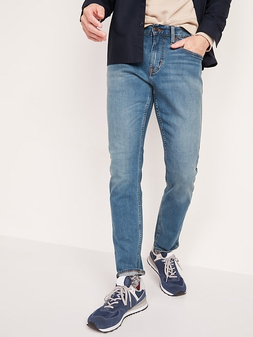 Old Navy- Slim Built-In-Flex Jeans For Men (Light Wash) Hot on Sale