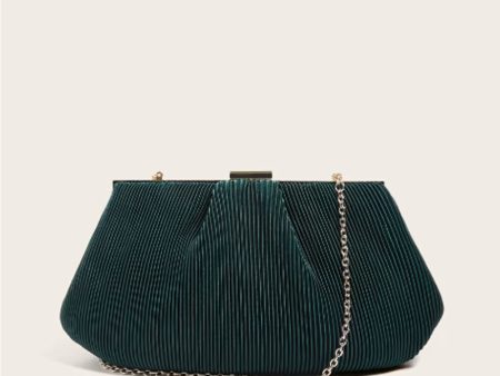 Guess- Brielle Satin Clutch (Green) Discount