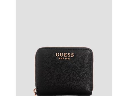 Guess- Kersti Small Zip-Around Wallet (Black Floral Print) Online Hot Sale