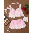 Romwe- 5pack Layered Ruffle Maid Sexy Costume on Sale