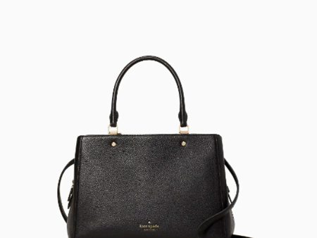 Kate Spade- Leila Medium Triple Compartment Satchel (Black) Fashion