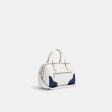 Coach- Rowan Satchel In Signature Canvas With Trompe L oeil Print (Silver Glacierwhite Multi) Supply