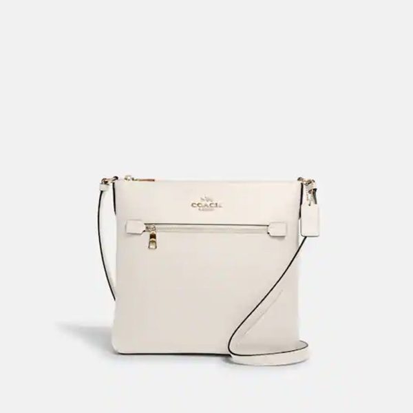 Coach- Rowan File Bag - Gold Chalk Online Hot Sale