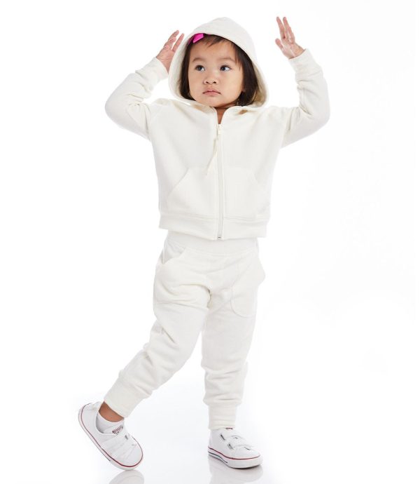 Karen Kane- Kids Fleece Zip Up Hoodie (DARK CREAM) Discount