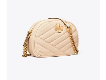 Tory Burch- Small Kira Chevron Camera Bag (New Cream) Supply