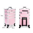 Trolley Makeup Organizer 
Aluminum Rolling Case 4 in 1 
Cosmetic Case Hairdresser Cosmetic Makeup box Fashion