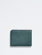 Calvin Klein- Pebble Leather Slim Bifold Wallet - Ponderosa Pine Hot on Sale