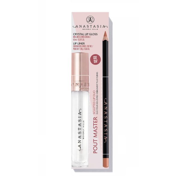 Anastasia Beverly Hills- Pout Master Sculpted Lip Duo - CLEAR WARM TAUPE Sale