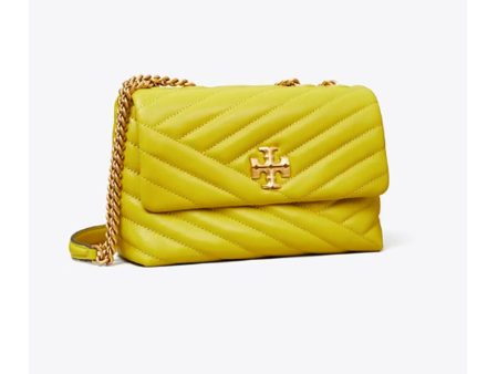 Tory Burch- Small Kira Chevron Convertible Shoulder Bag (Island Chartreuse) Online Hot Sale