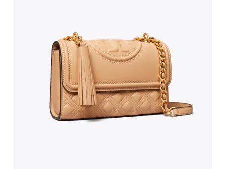 Tory Burch- Small Fleming Convertible Shoulder Bag (Desert Dune) on Sale