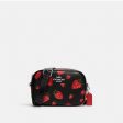 Coach- Jamie Camera Bag With Wild Strawberry Print - Silver Black Multi Online now