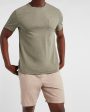 Express- Solid Slub Crew Neck Pocket T-Shirt For Discount