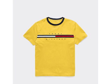 Tommy Hilfiger- TH KIDS LOGO STRIPE T-SHIRT Discount