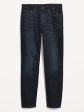 Old Navy- Athletic Taper Built-In Flex Dark-Wash Jeans for Men (Dark Wash) Fashion