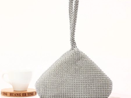 Classic Crystal Diamond Wristlet Clutches - Landmine Shaped Evening Bag Hot on Sale