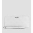 Guess- Galeria Large Zip-Around Wallet (White Multi) Online